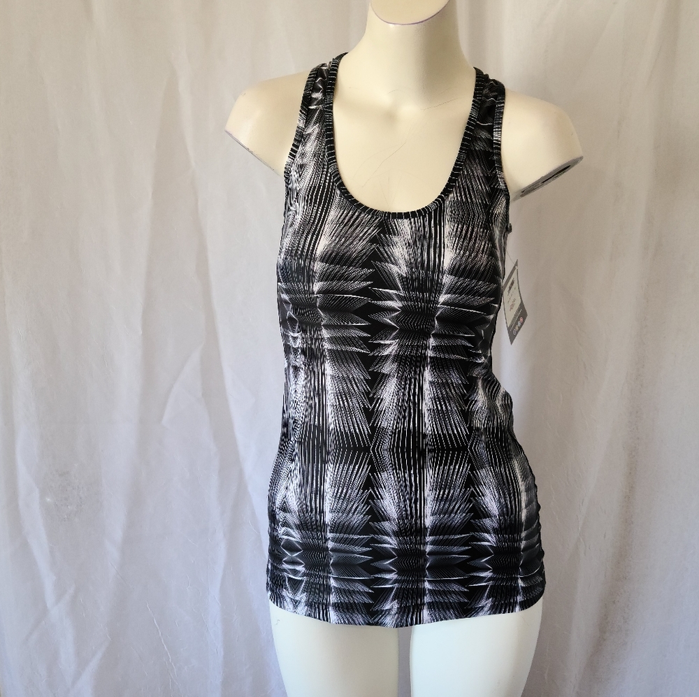 Nux Black and White Hampton Tank Top Size Small